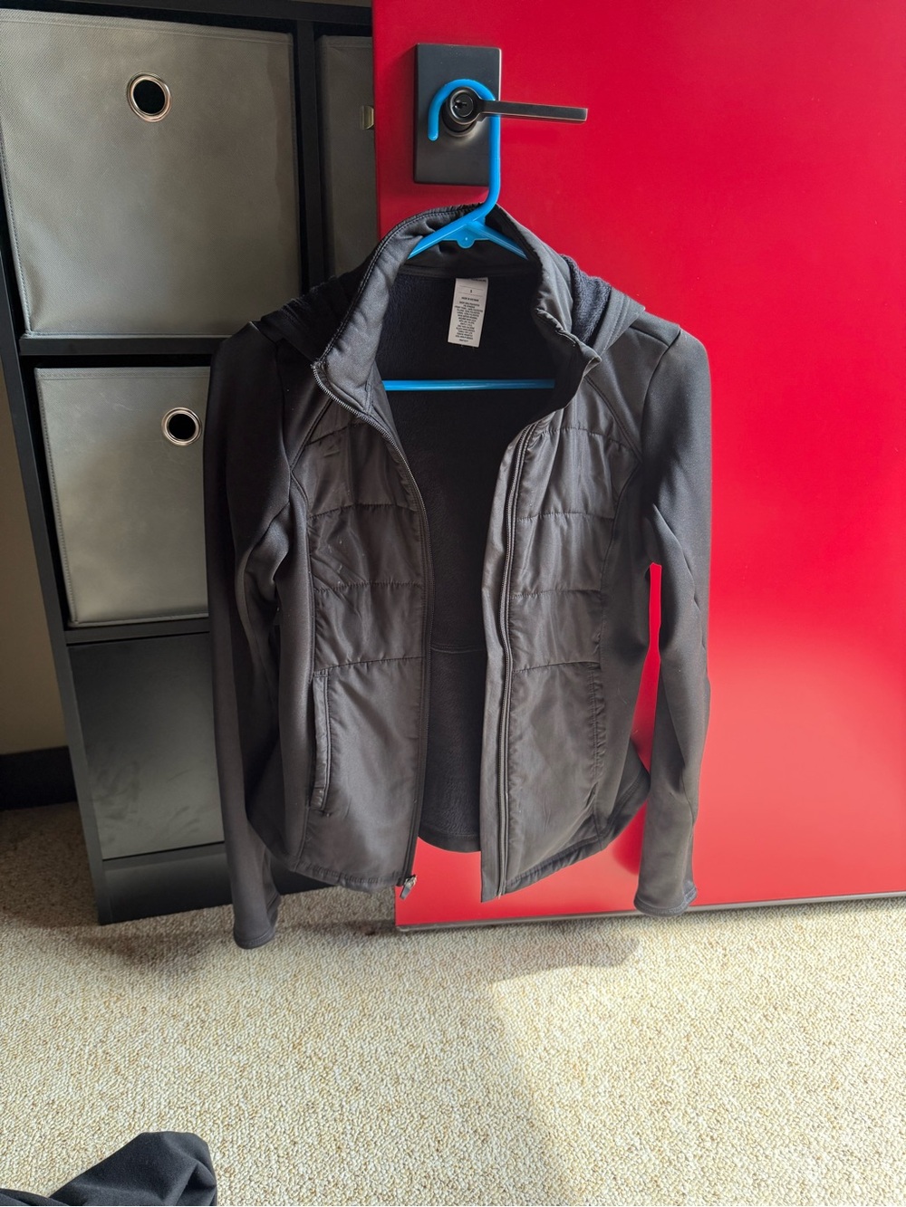 tek gear Black Hooded Bomber Jacket
